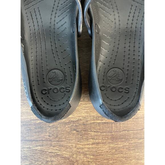 Crocs Alice Work Mary Jane Flats Black Women’s Size 7 Slip Resistant Comfort - Picture 7 of 15